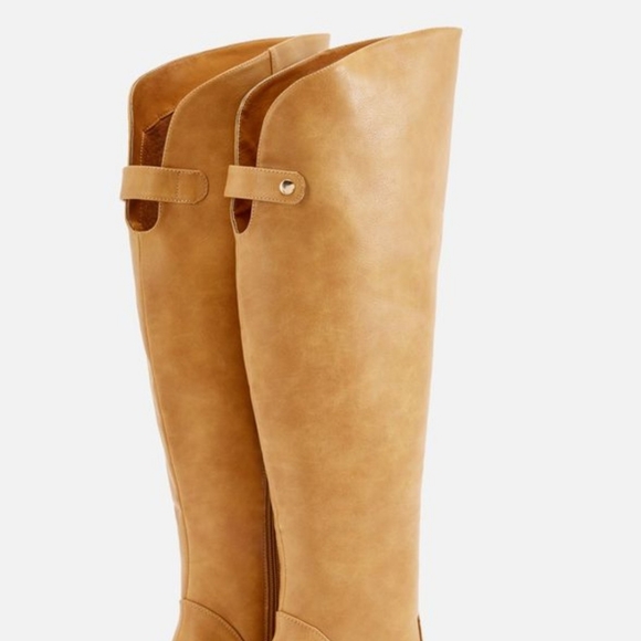 JustFab Heeled Boot Debbonie Caramel - Picture 2 of 6